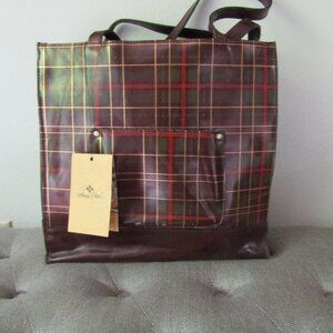 Patricia Nash Toscano Tote Autumn Plaid